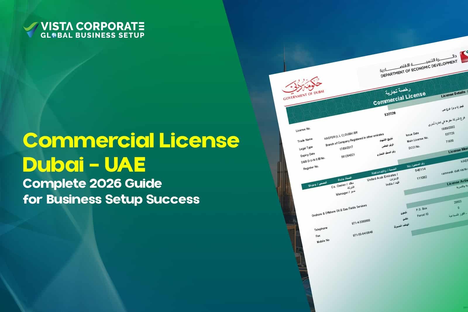 Commercial License Dubai – UAE_ Complete 2026 Guide for Business Setup Success